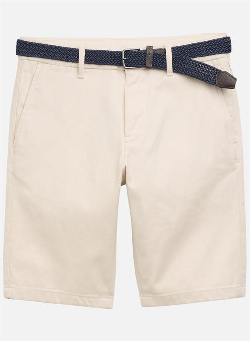 Tom Tailor Shorts Short Chino coton ajusté - 1049729 homme beige