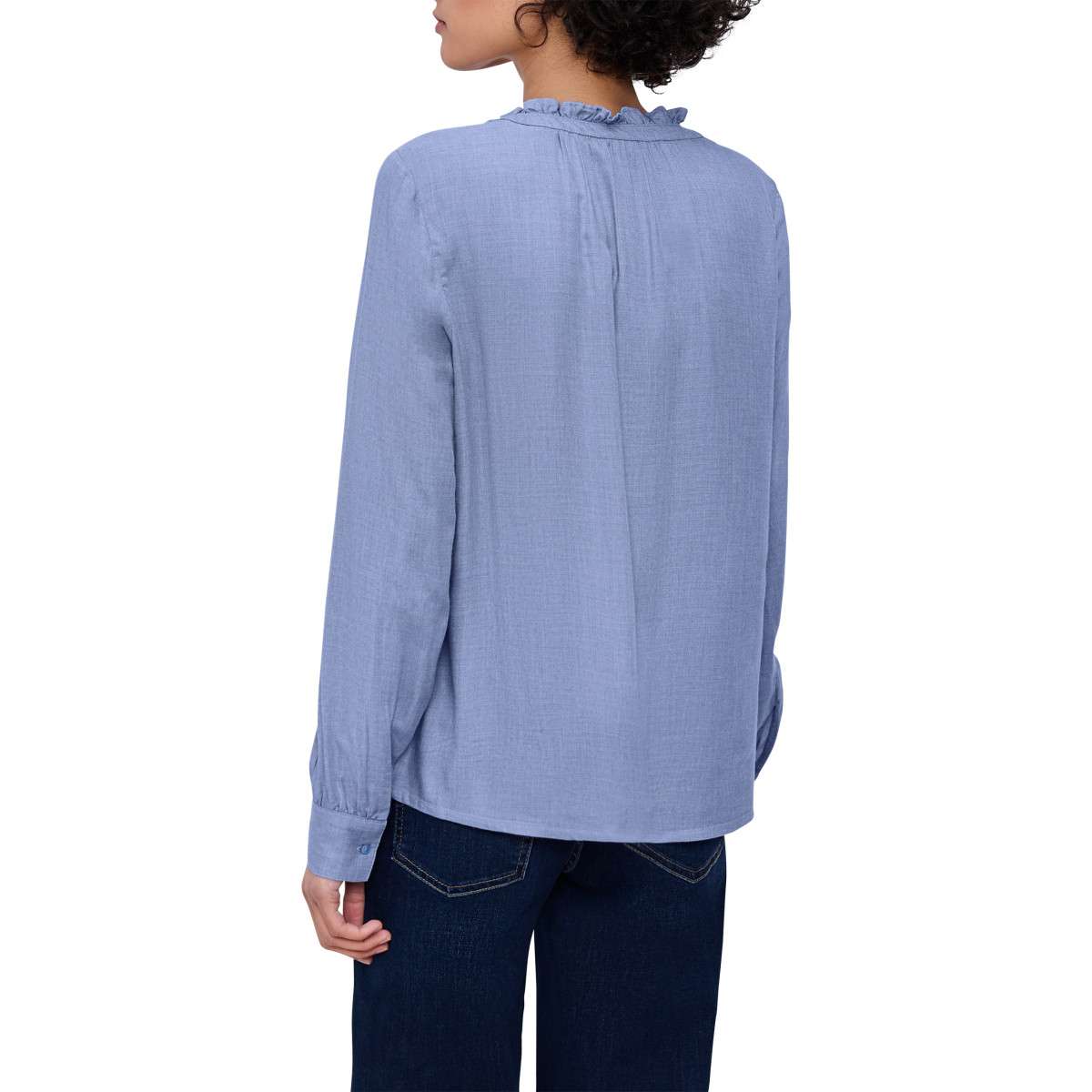 Blouses Blouse droite - 346374 femme bleu Street One Blouses Blouse droite - 346374 femme bleu Bleu