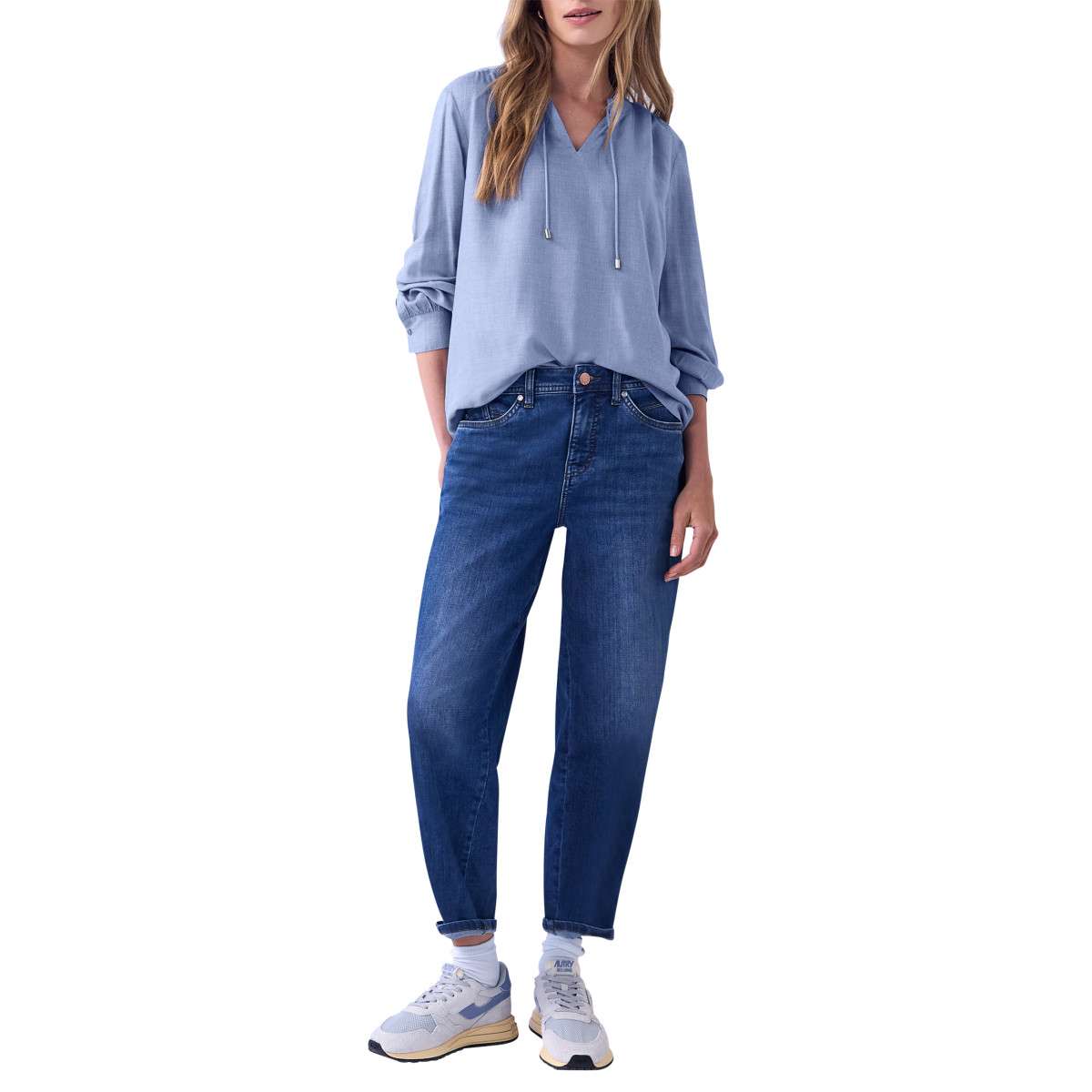 Blouses Blouse droite - 346374 femme bleu Street One Blouses Blouse droite - 346374 femme bleu Bleu