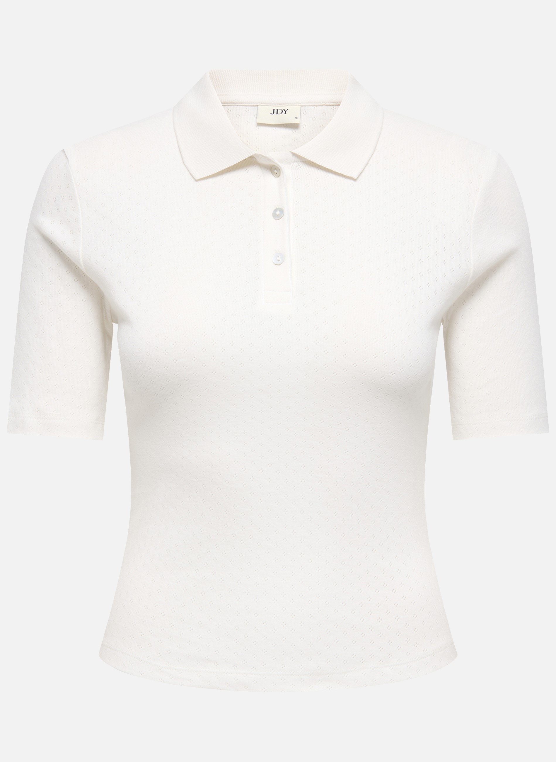 Polos Polo coton biologique droit - 15355513 femme blanc JDY Polos Polo coton biologique droit - 15355513 femme blanc Blanc