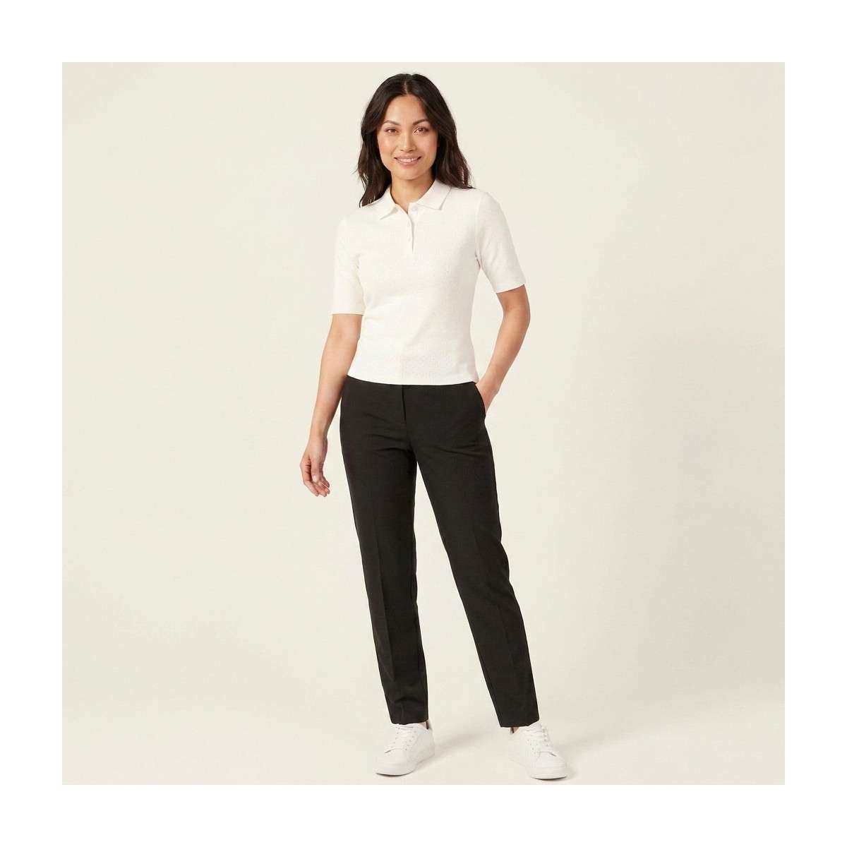 Polos Polo coton biologique droit - 15355513 femme blanc JDY Polos Polo coton biologique droit - 15355513 femme blanc Blanc