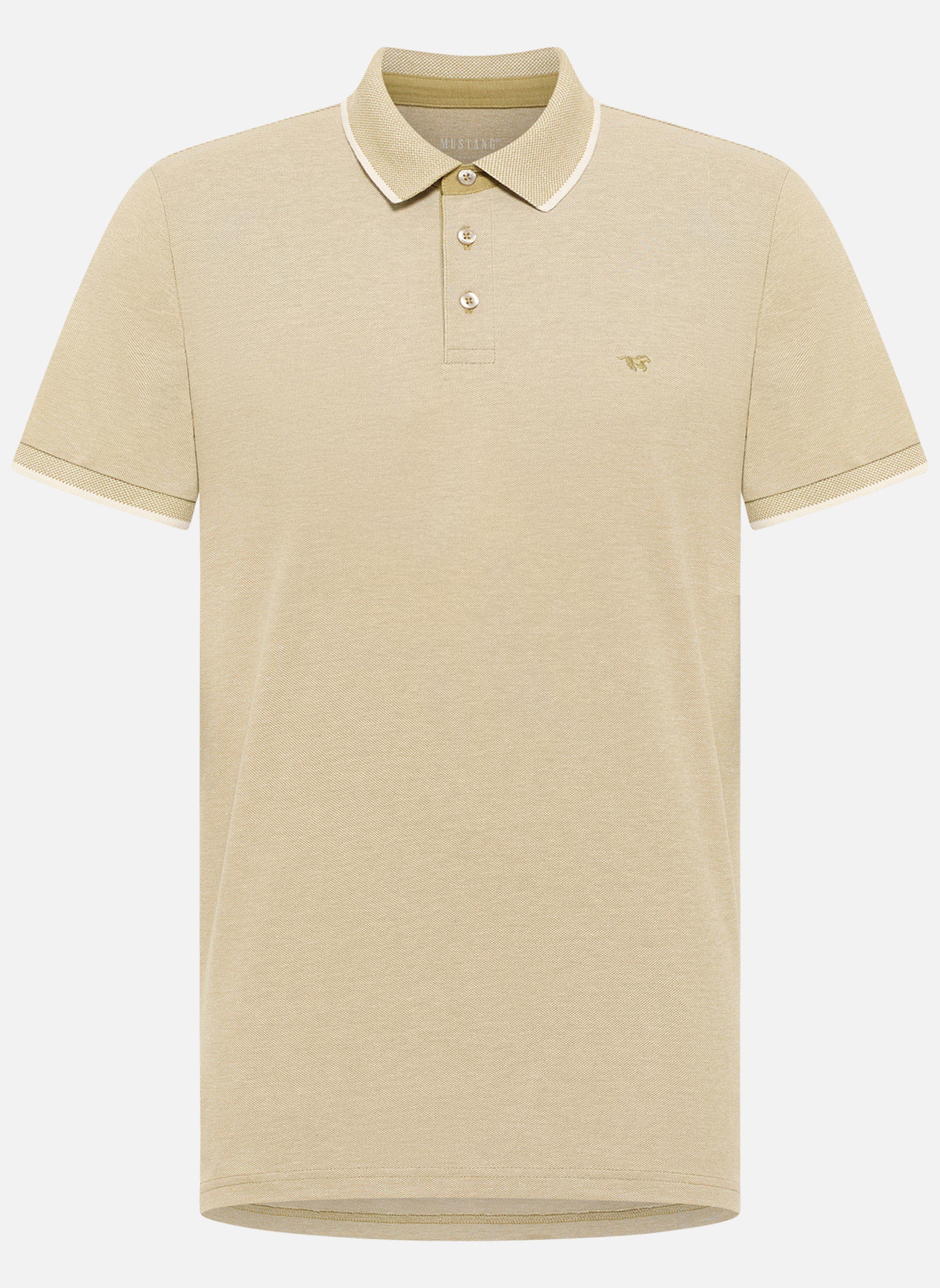 Polos Polo coton droit - 1017411 homme vert MUSTANG Polos Polo coton droit - 1017411 homme vert Vert
