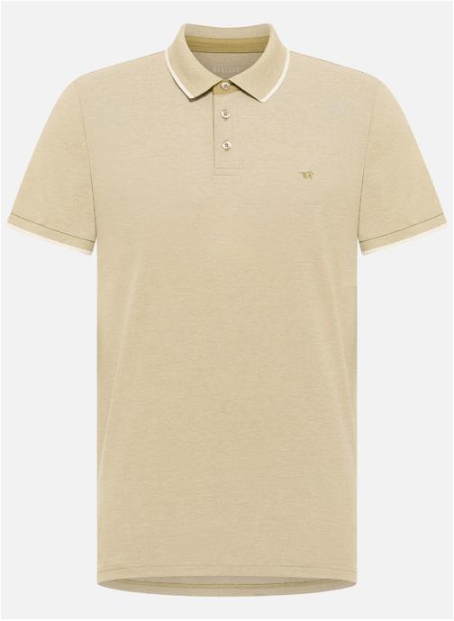 MUSTANG Polos Polo coton droit - 1017411 homme vert