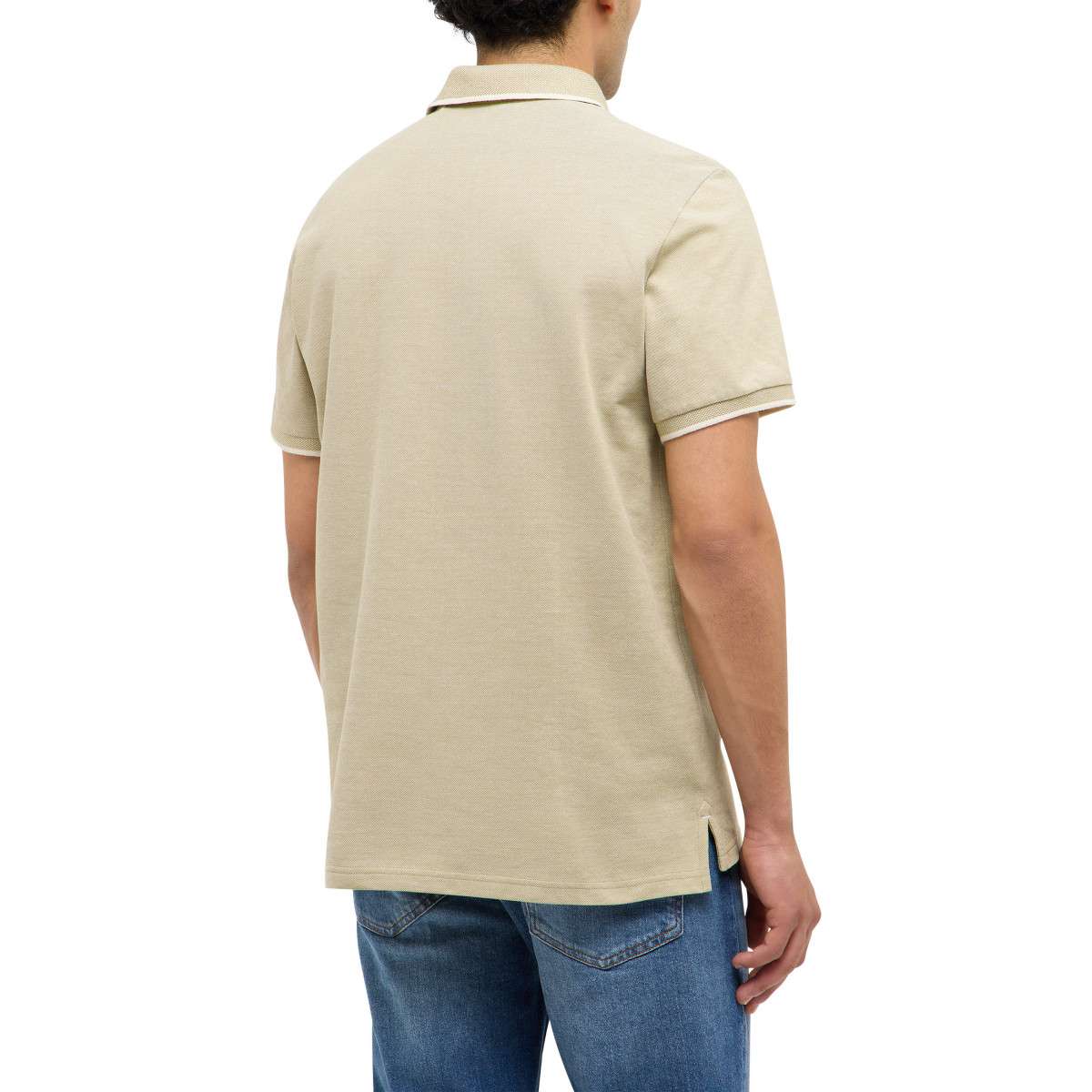 Polos Polo coton droit - 1017411 homme vert MUSTANG Polos Polo coton droit - 1017411 homme vert Vert