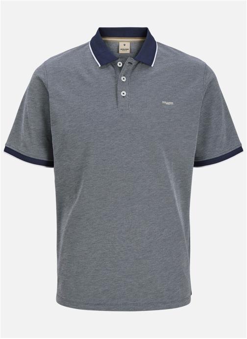 Jack & Jones Plus Polos Polo droit - 12292225 homme bleu