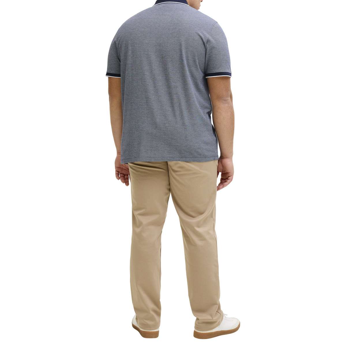 Polos Polo droit - 12292225 homme bleu Jack & Jones Plus Polos Polo droit - 12292225 homme bleu Bleu