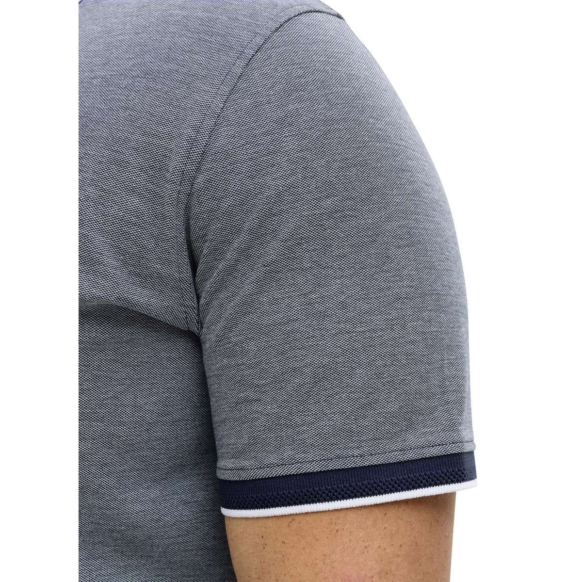 Polos Polo droit - 12292225 homme bleu Jack & Jones Plus Polos Polo droit - 12292225 homme bleu Bleu