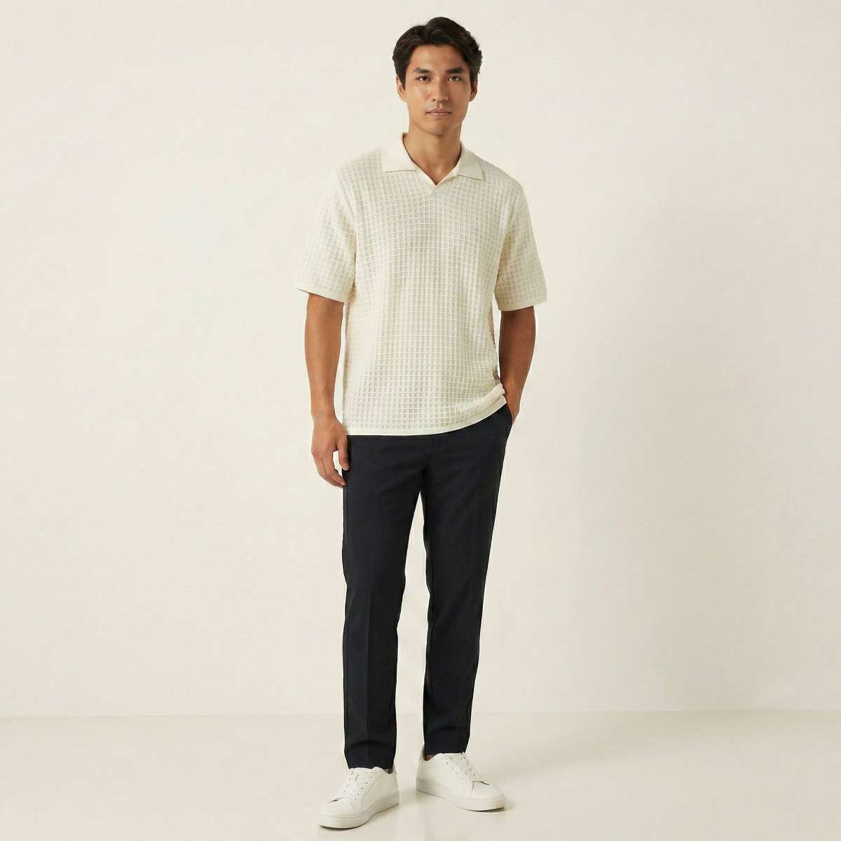 Polos Polo coton biologique droit - 12291422 homme blanc Jack & Jones Polos Polo coton biologique droit - 12291422 homme blanc Blanc