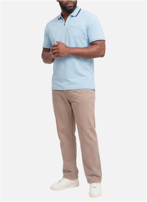Jack & Jones Plus Polos Polo droit - 12297139 homme bleu