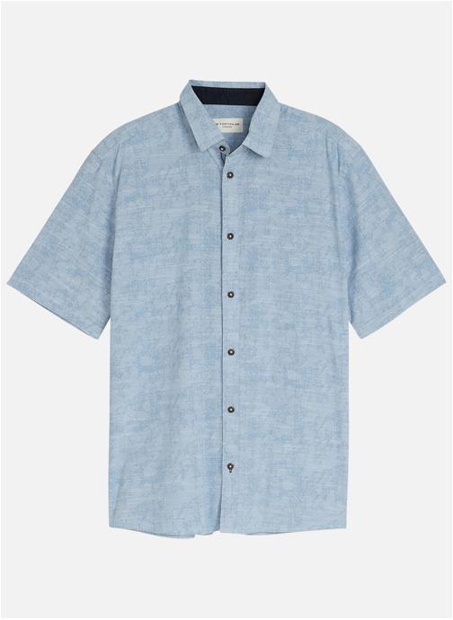 Tom Tailor Chemises Chemise coton droite - 1049592 homme bleu