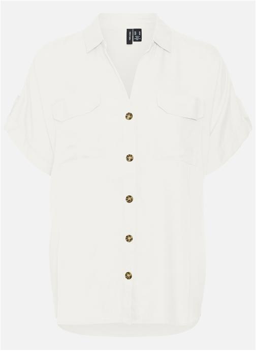 Vero Moda Curve Chemises Chemise à rayures droite - 10311662 femme blanc