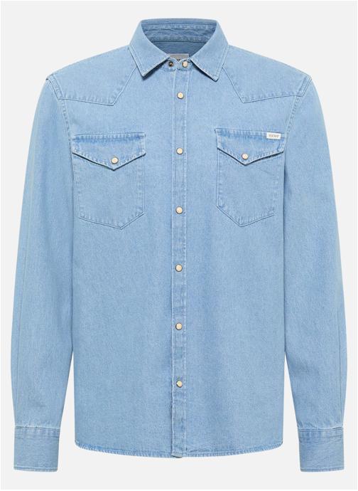 MUSTANG Chemises Chemise coton droite - 1017538 homme bleu