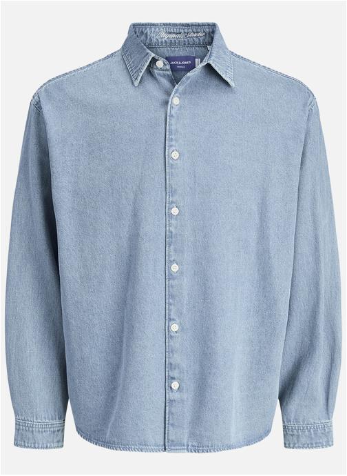 Jack & Jones Chemises Chemise coton droit - 12282775 homme bleu