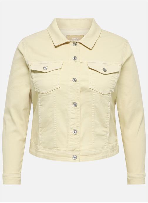 ONLY CARMAKOMA Blousons Blouson coton mélangé ajusté - 15316188 femme blanc