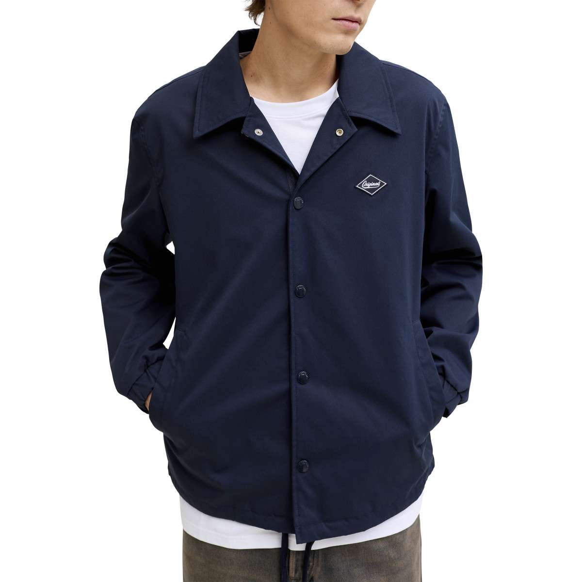 Blousons Blouson ajustée - 12291663 homme bleu Jack & Jones Blousons Blouson ajustée - 12291663 homme bleu Bleu
