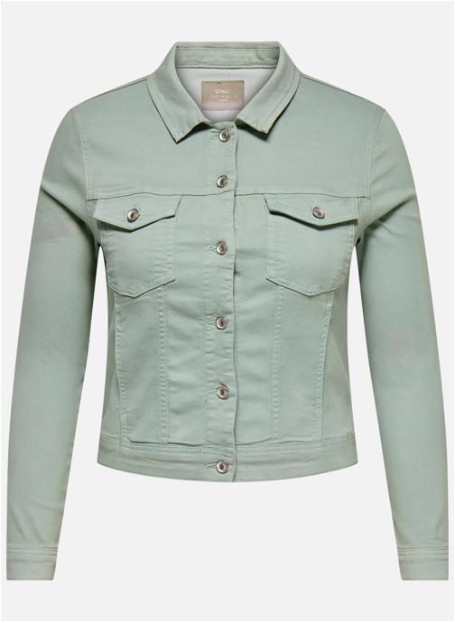 ONLY CARMAKOMA Blousons Blouson coton biologique ajusté - 15316188 femme vert
