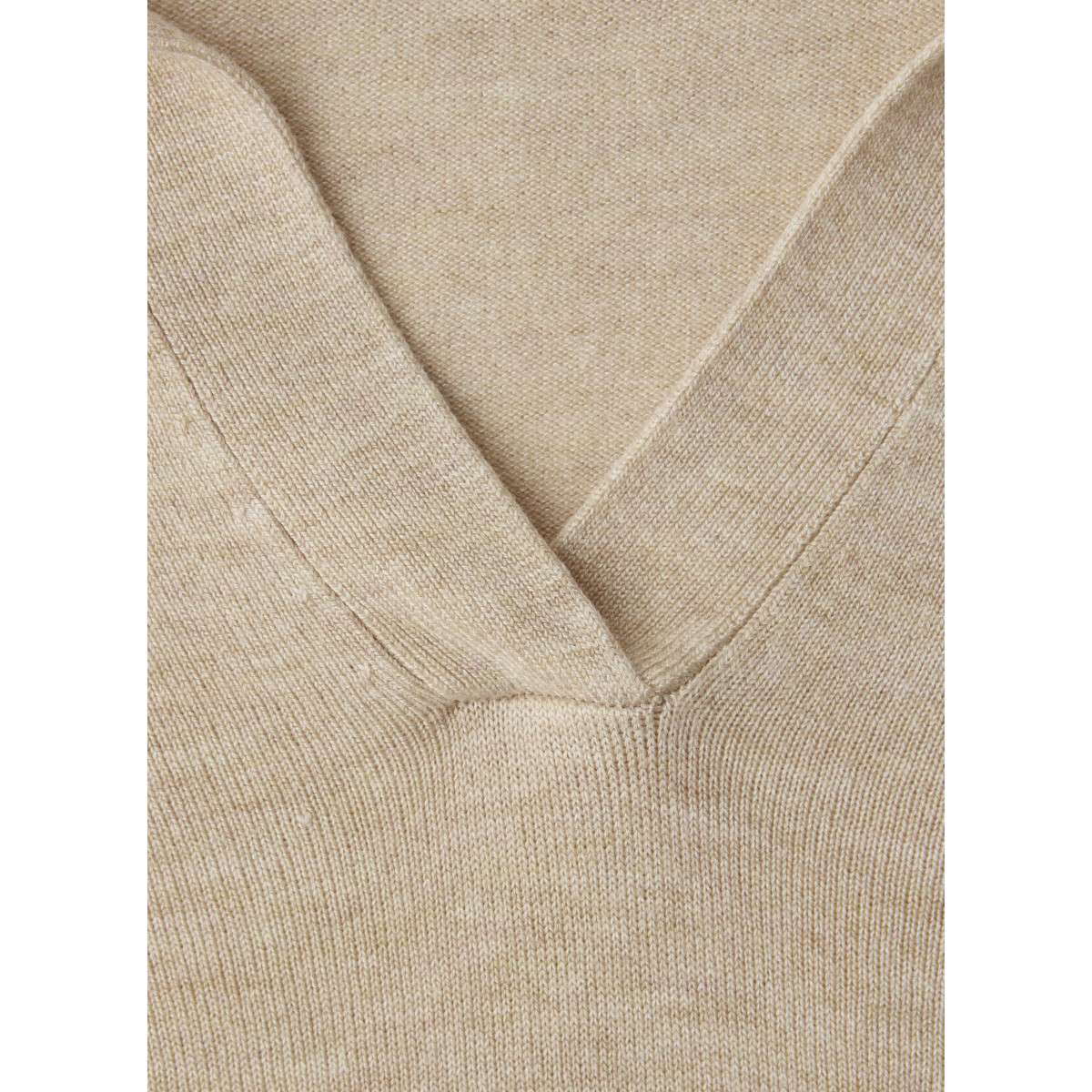 Pulls Polo ajusté - 303769 femme beige Street One Pulls Polo ajusté - 303769 femme beige Beige