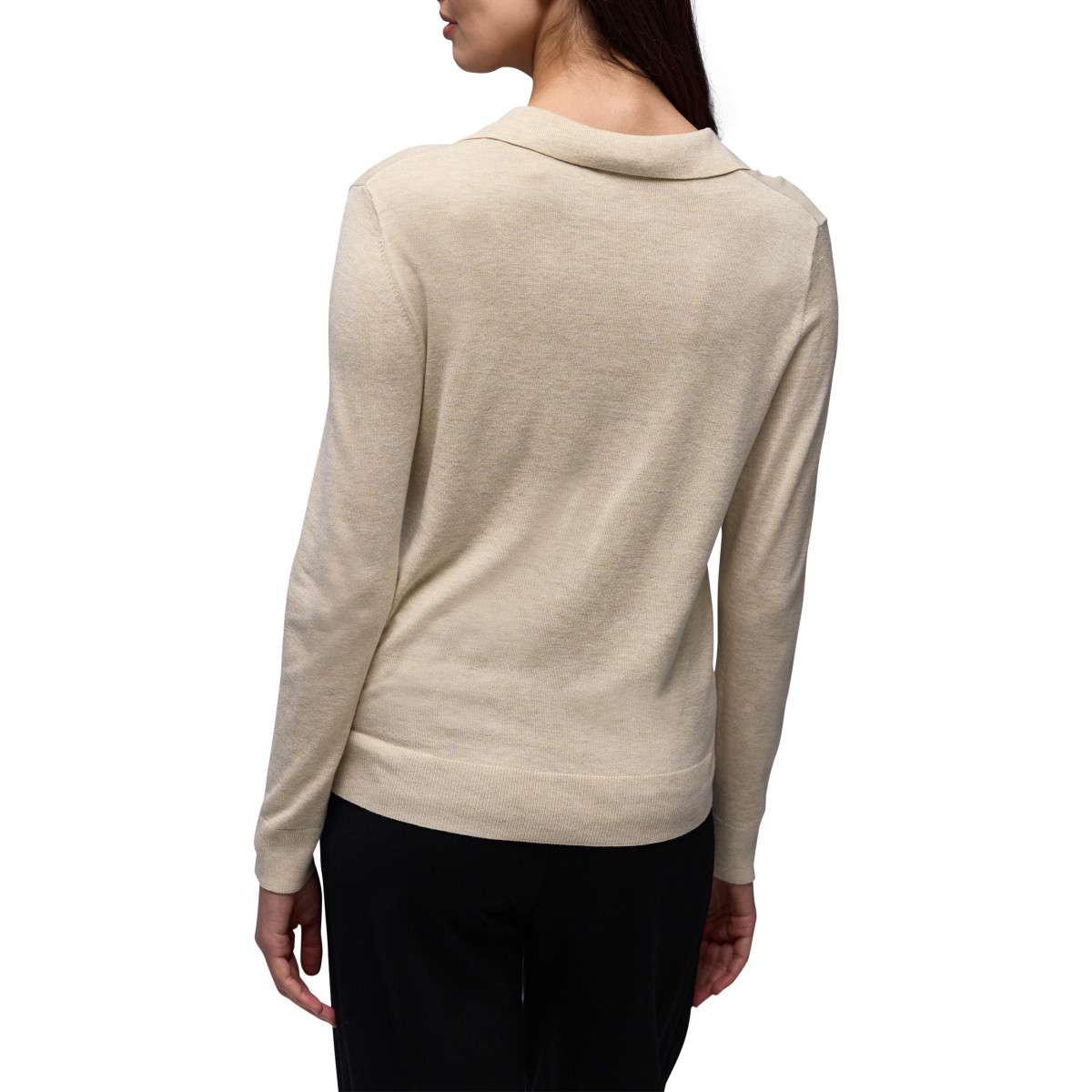 Pulls Polo ajusté - 303769 femme beige Street One Pulls Polo ajusté - 303769 femme beige Beige