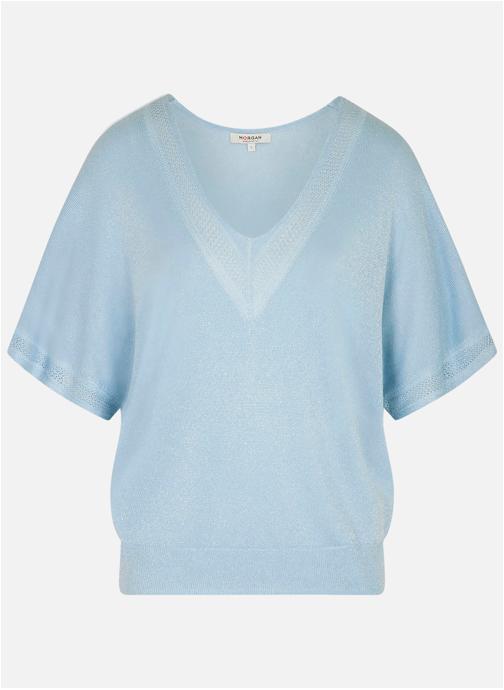 Morgan Pulls Pulls manches courtes - 241-MCHRIS femme bleu