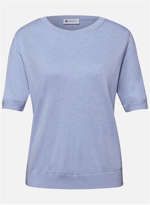 Street One Pulls Pull col rond droit - 303818 femme bleu