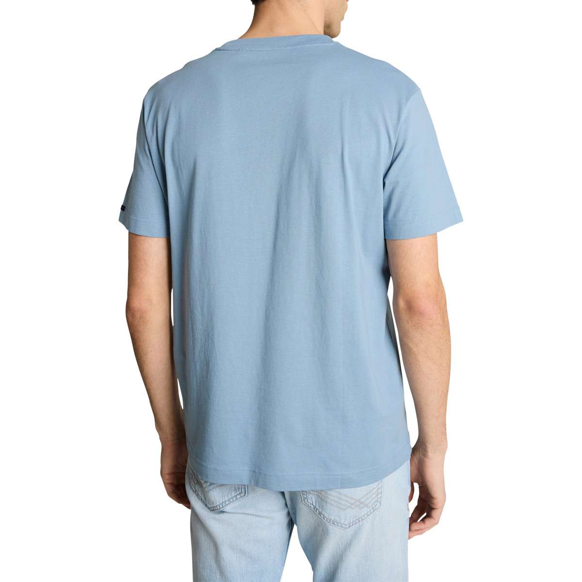 Tee-shirts T-shirt coton col rond droit - 1050187 homme bleu Tom Tailor Tee-shirts T-shirt coton col rond droit - 1050187 homme bleu Bleu