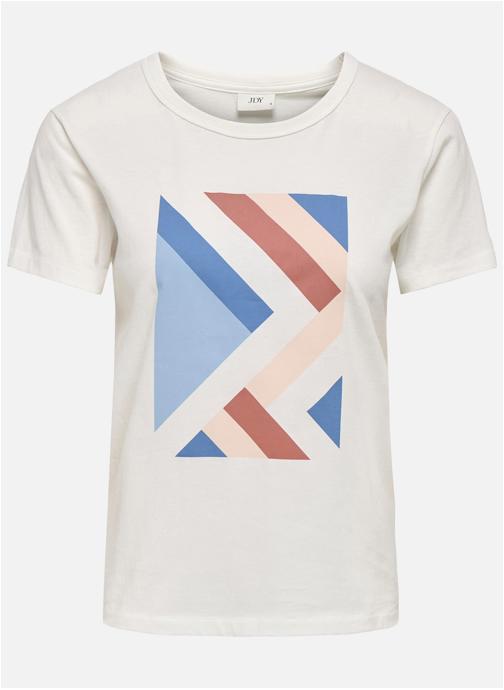 JDY Tee-shirts T-shirt coton droit - 15311702 femme blanc