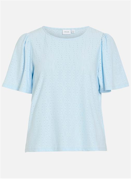 Vila Tee-shirts T-shirt géométrique droit - 14111807 femme bleu