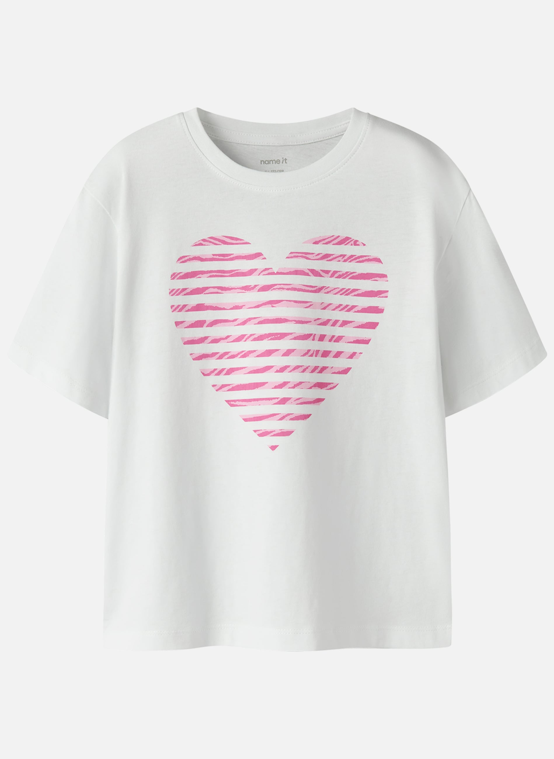 Tee-shirts T-shirt coton biologique col rond droit - 13254496 fille blanc Name it Tee-shirts T-shirt coton biologique col rond droit - 13254496 fille blanc Blanc