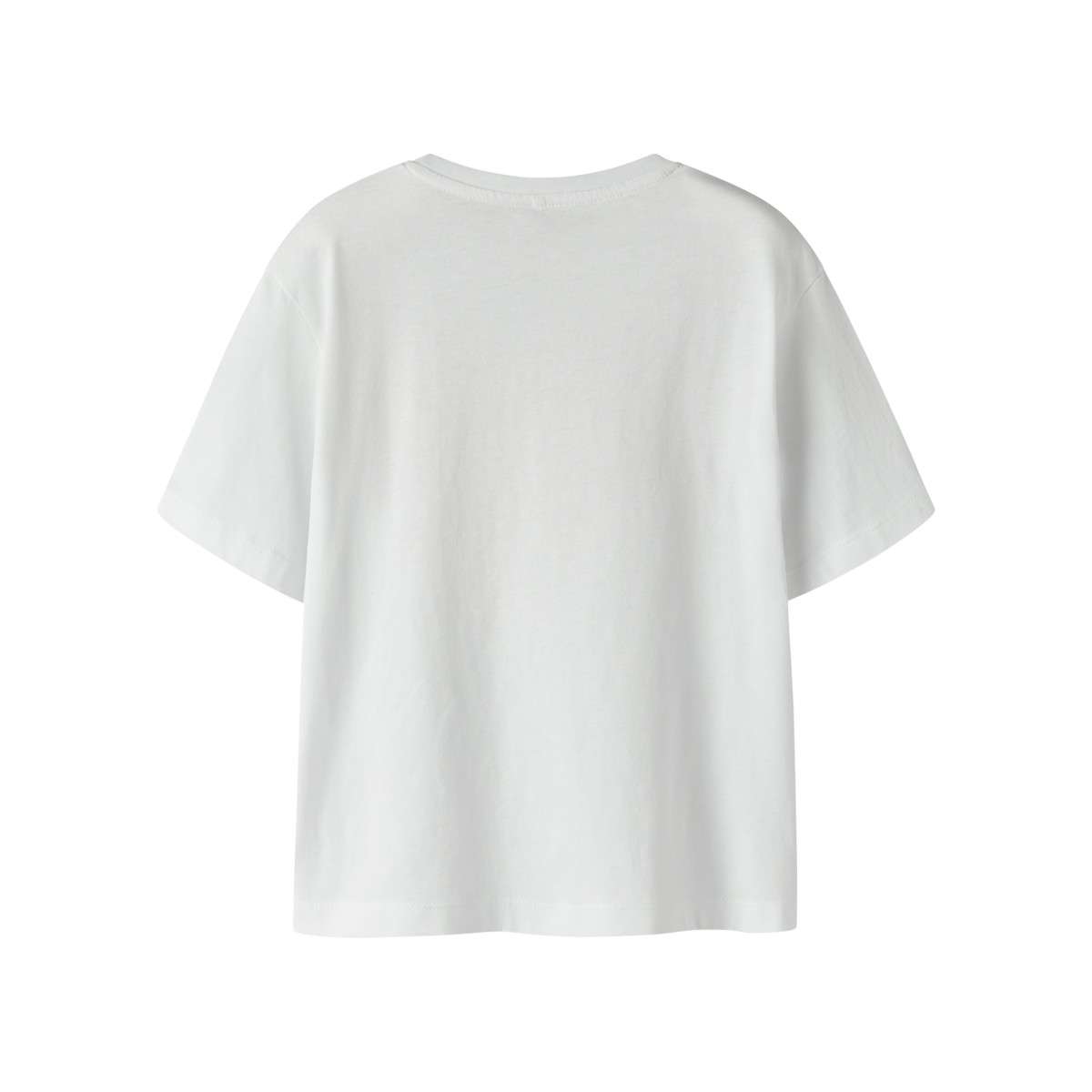 Tee-shirts T-shirt coton biologique col rond droit - 13254496 fille blanc Name it Tee-shirts T-shirt coton biologique col rond droit - 13254496 fille blanc Blanc