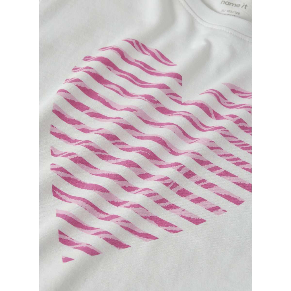Tee-shirts T-shirt coton biologique col rond droit - 13254496 fille blanc Name it Tee-shirts T-shirt coton biologique col rond droit - 13254496 fille blanc Blanc