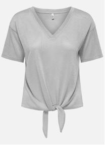 Tee-shirts T-shirt col v droit - 15369755 femme gris