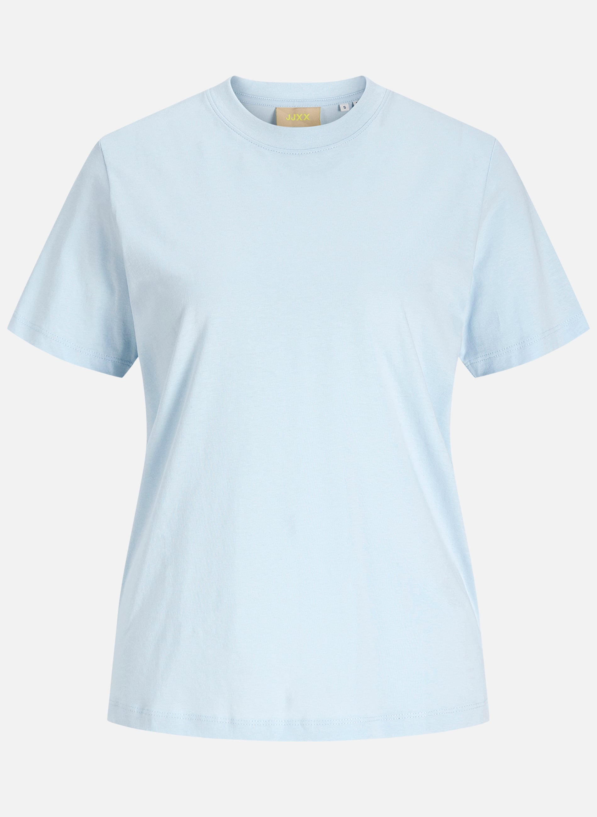 Tee-shirts T-shirt coton biologique col rond droite - 12200182 femme bleu JJXX Tee-shirts T-shirt coton biologique col rond droite - 12200182 femme bleu Bleu