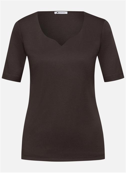 Street One Tee-shirts T-shirt droit Angelika - 324775 femme marron