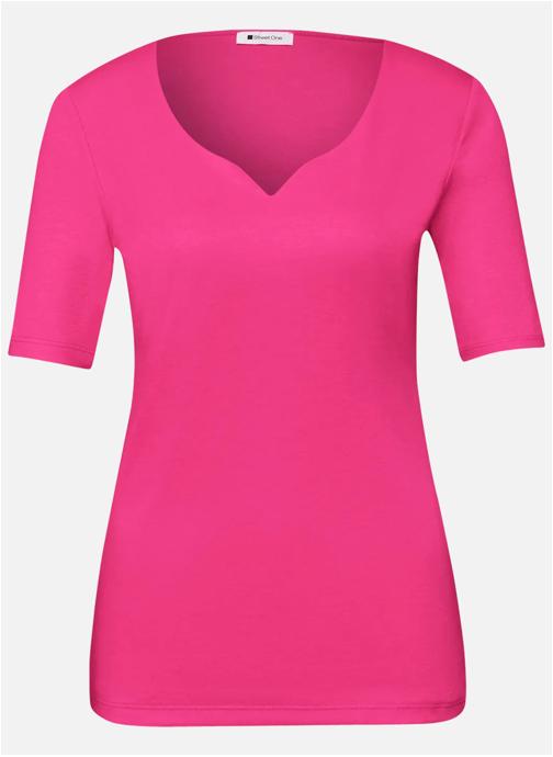 Street One Tee-shirts T-shirt droit Angelika - 325094 femme rose