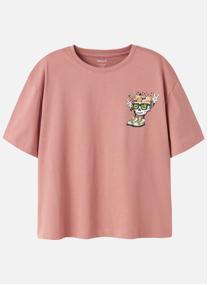 Tee-shirts T-shirt coton col rond droit - 13252527 garçon rose Name it Tee-shirts T-shirt coton col rond droit - 13252527 garçon rose Rose