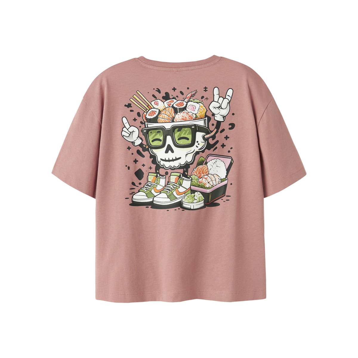 Tee-shirts T-shirt coton col rond droit - 13252527 garçon rose Name it Tee-shirts T-shirt coton col rond droit - 13252527 garçon rose Rose