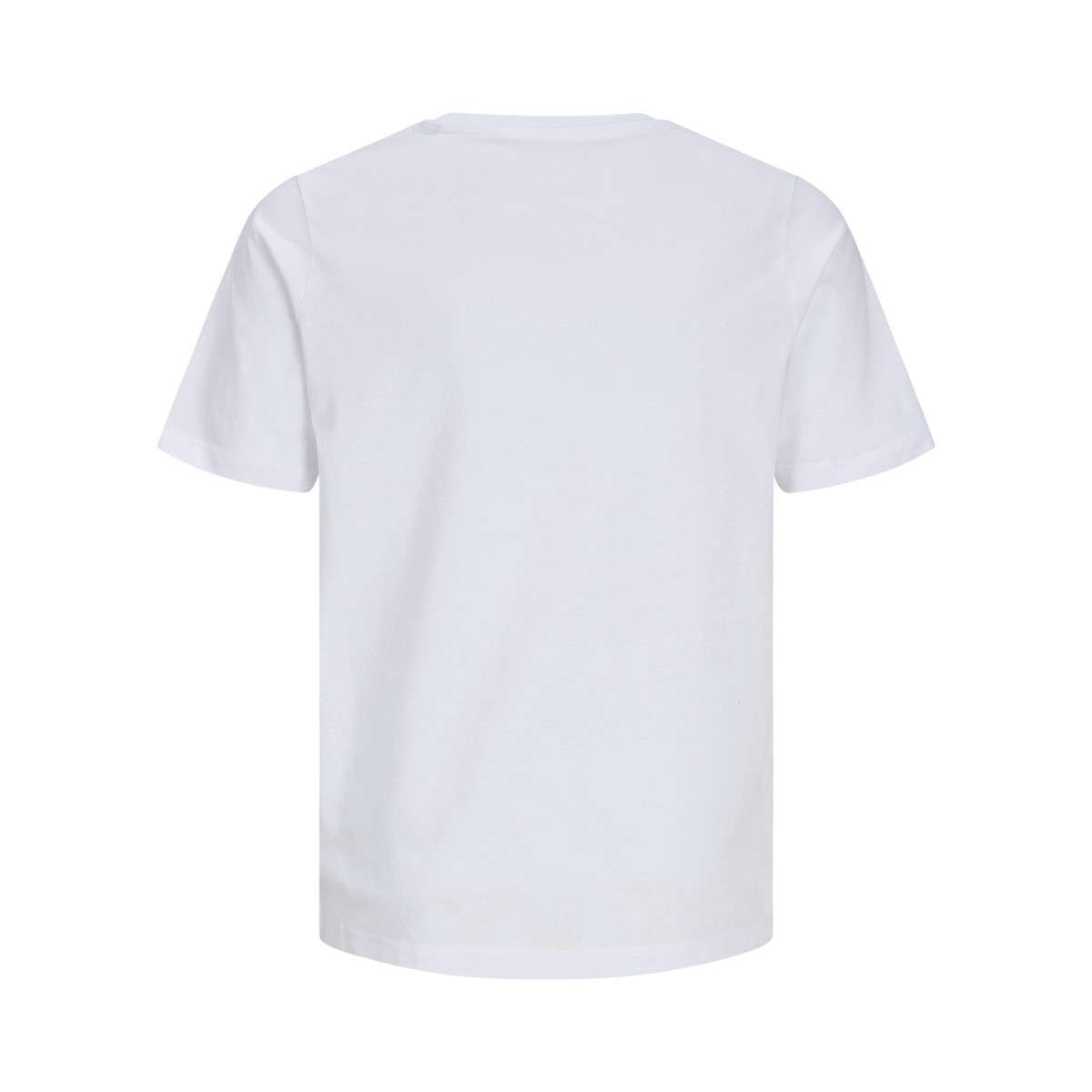 Tee-shirts T-shirt coton biologique col rond droit - 12298349 garçon blanc Jack & Jones Tee-shirts T-shirt coton biologique col rond droit - 12298349 garçon blanc Blanc