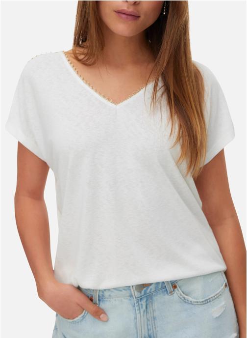 Vero Moda Tee-shirts T-shirt - 10342229 femme blanc