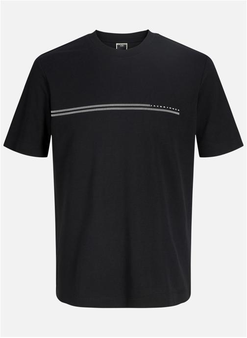 Jack & Jones Plus Tee-shirts T-shirt col rond droit - 12297257 homme noir