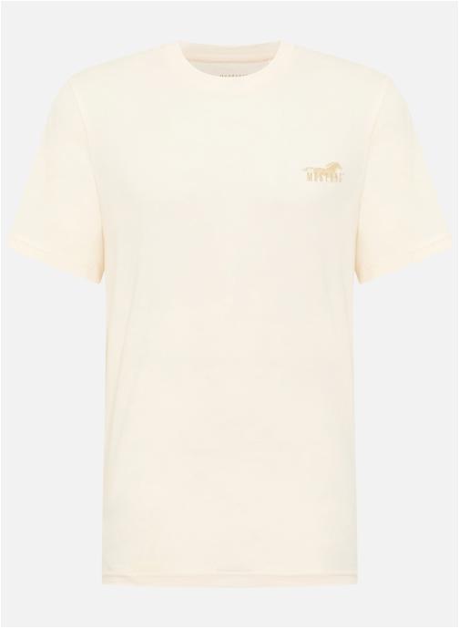 MUSTANG Tee-shirts T-shirt coton col rond droit - 1017385 homme blanc