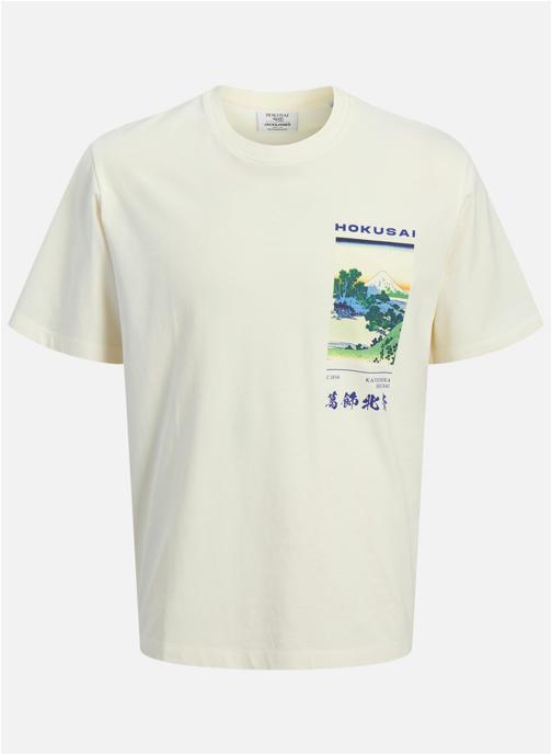 Jack & Jones Tee-shirts T-shirt coton col rond droit - 12297081 homme blanc