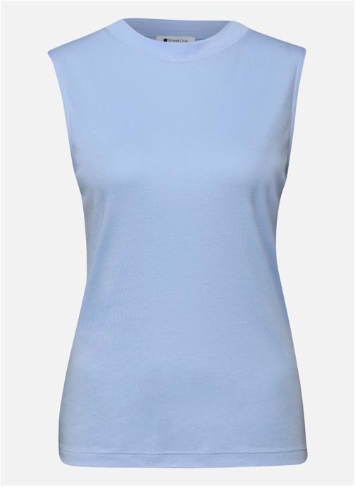Street One Tee-shirts Top droit - 324615 femme bleu