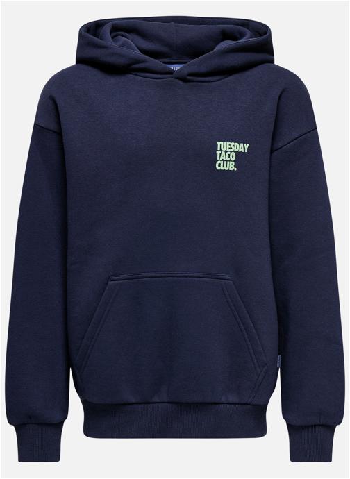 Only & Sons Sweats à capuche Sweat coton mélangé à capuche droit - 22037739 garçon bleu