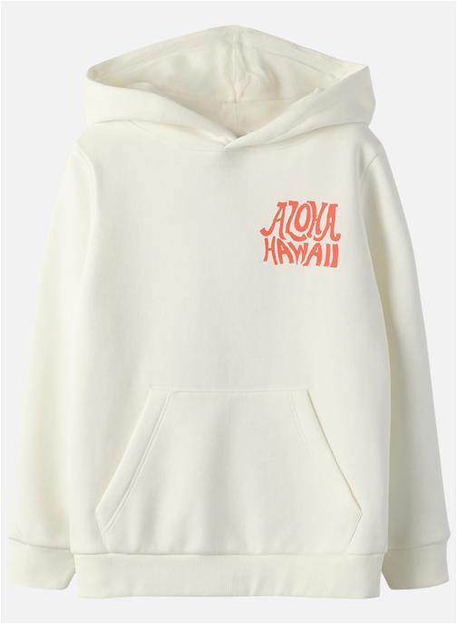 Name it Sweats à capuche Sweat coton biologique à capuche droit - 13253417 garçon blanc