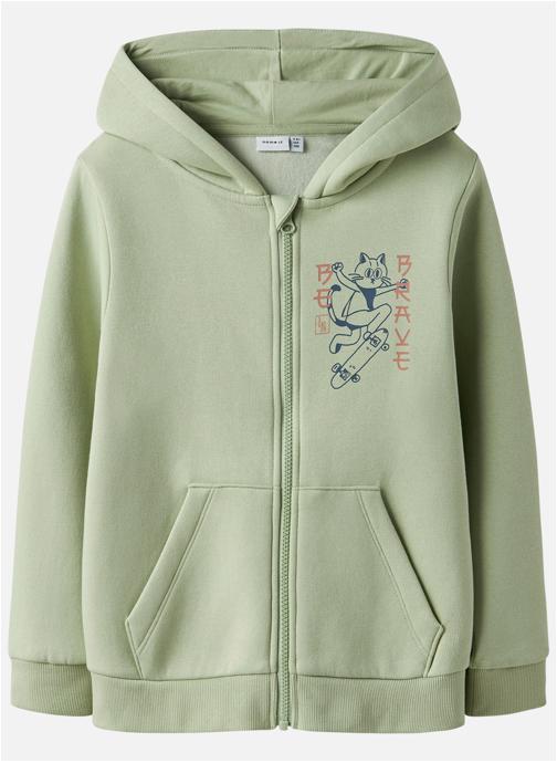 Name it Sweats à capuche Sweat coton à capuche droit - 13252568 garçon vert