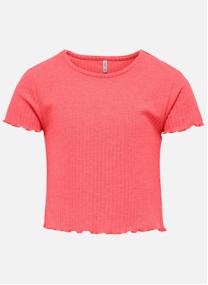 Tee-shirts T-shirt col rond ajusté - 15225338 fille rouge ONLY Tee-shirts T-shirt col rond ajusté - 15225338 fille rouge Rouge
