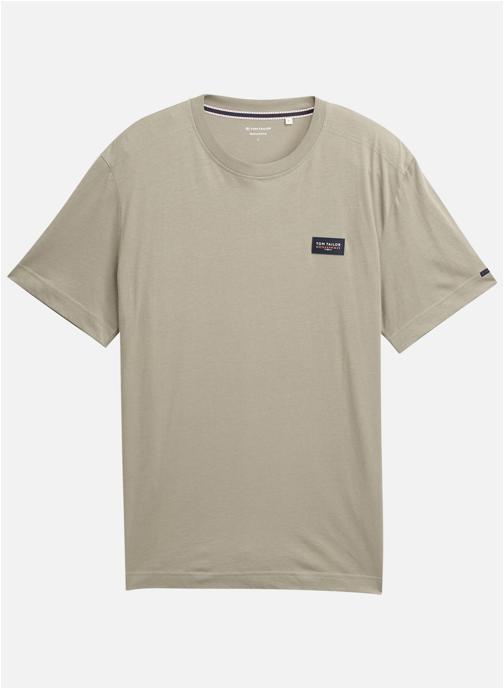 Tom Tailor Tee-shirts T-shirt coton col rond droit - 1050187 homme vert