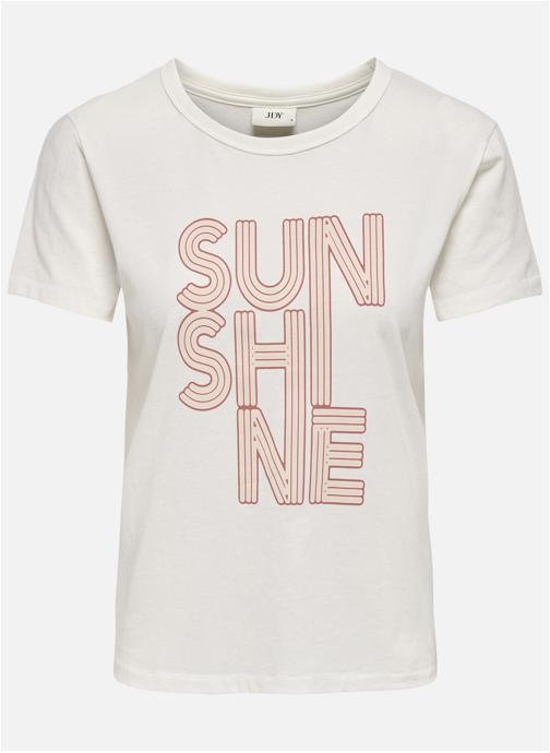JDY Tee-shirts T-shirt coton droit - 15311702 femme blanc