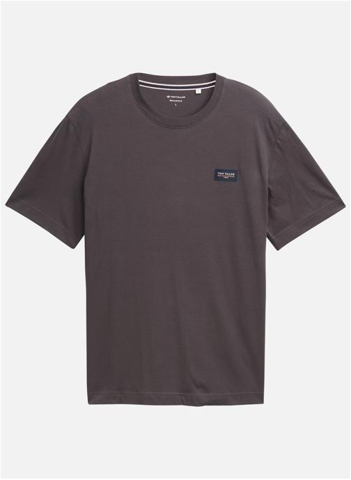 Tom Tailor Tee-shirts T-shirt coton col rond droit - 1050187 homme gris