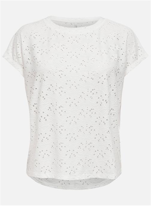 ONLY Tee-shirts T-shirt droit - 15231005 femme blanc